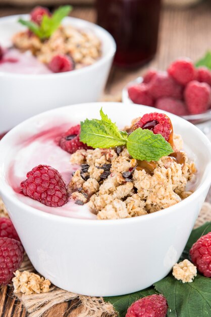 Homemade Raspberry Yogurt