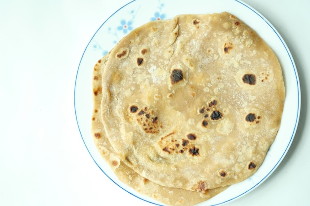 Homemade roti chapati on table