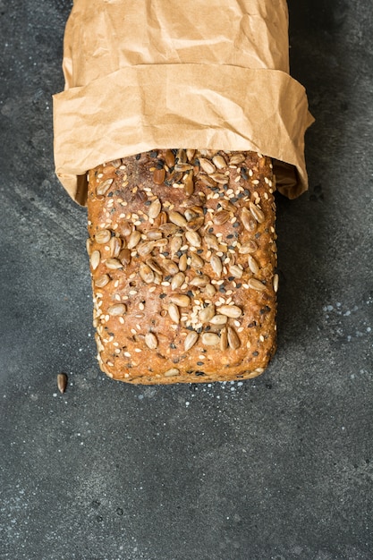 Homemade rye bread.