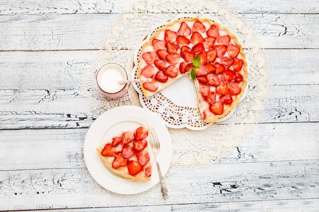 Homemade Strawberry cake