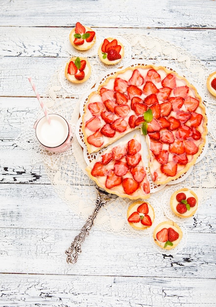 Homemade Strawberry cake