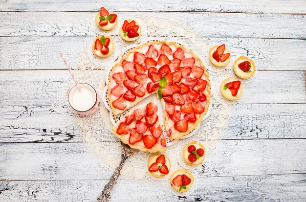 Homemade Strawberry cake