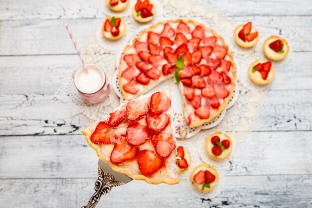 Homemade Strawberry cake