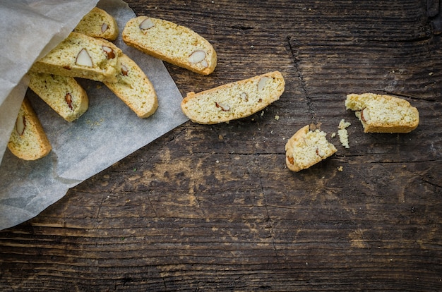 Homemade tasty almond cookies