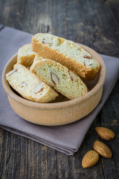 Homemade tasty almond cookies