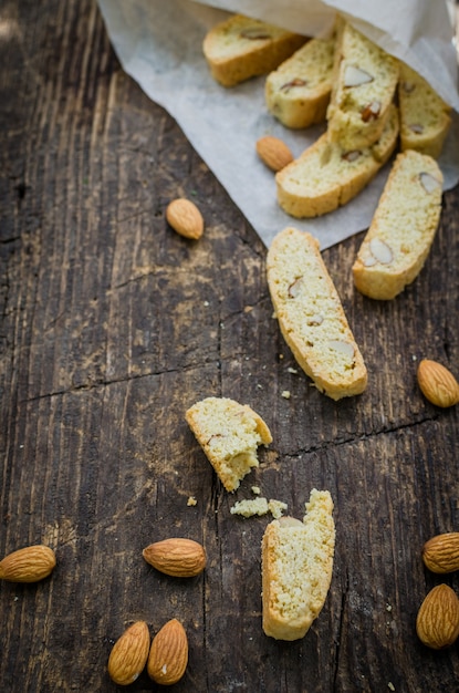 Homemade tasty almond cookies