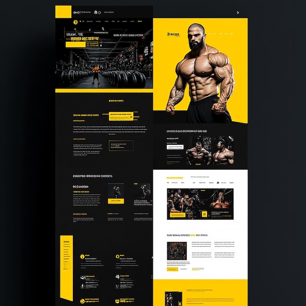 Photo homepage for body fitness website