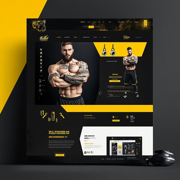 Photo homepage for body fitness website