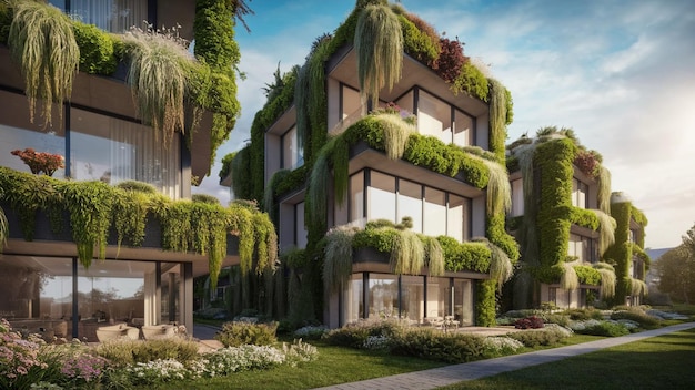 Homes with vertical gardens