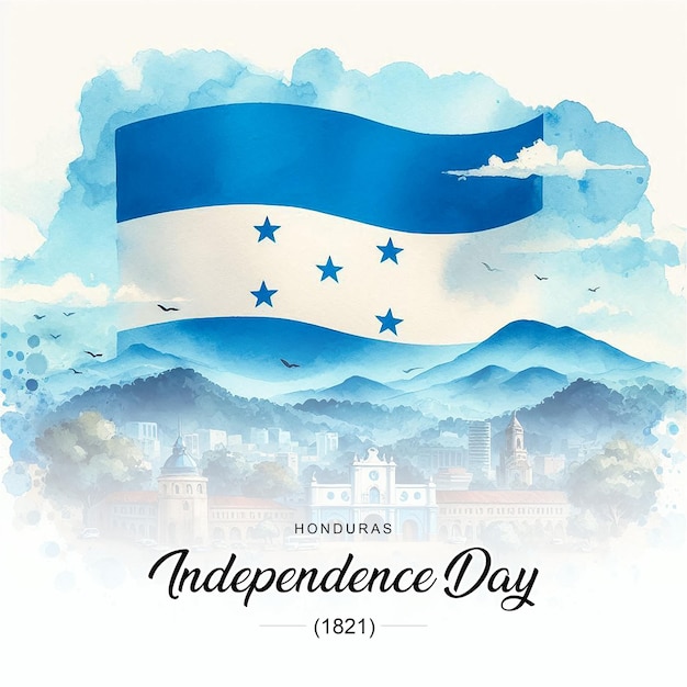 Honduras Independence Day social media post banner poster template