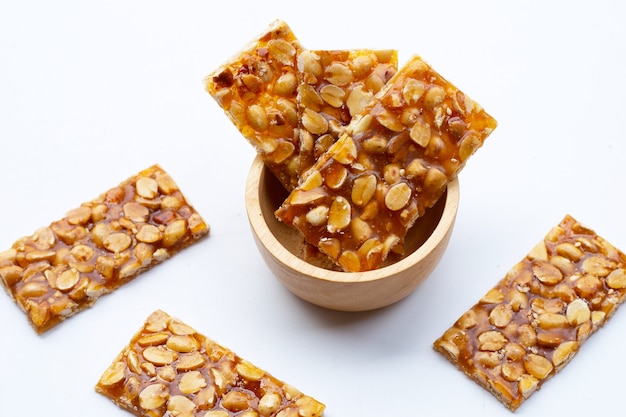 Honey bars with peanuts