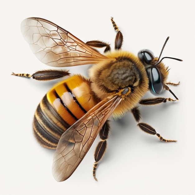 Honey bee Created with Generative AI technology