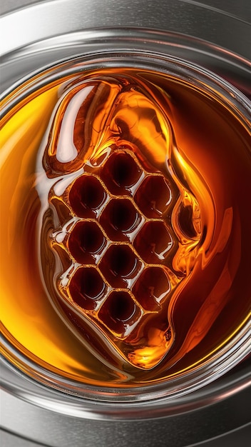 a Honey and Honeycomb