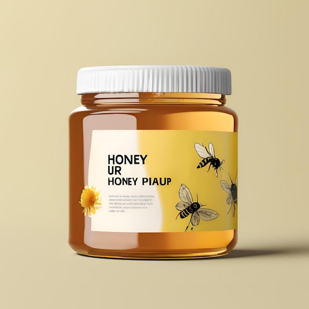 honey jar mockup