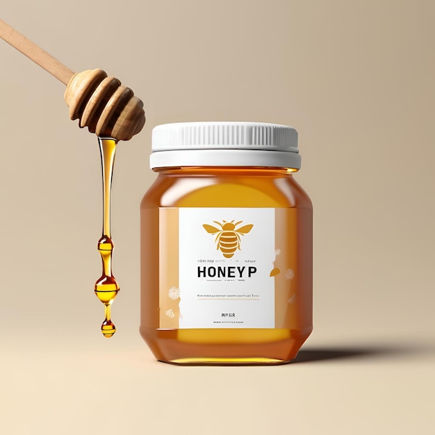 honey jar mockup