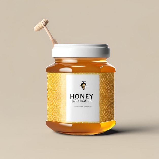 honey jar mockup