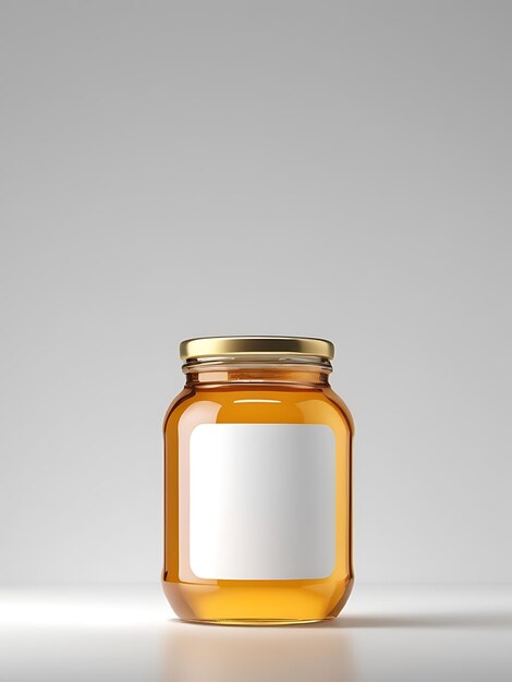 Photo honey jar mockup