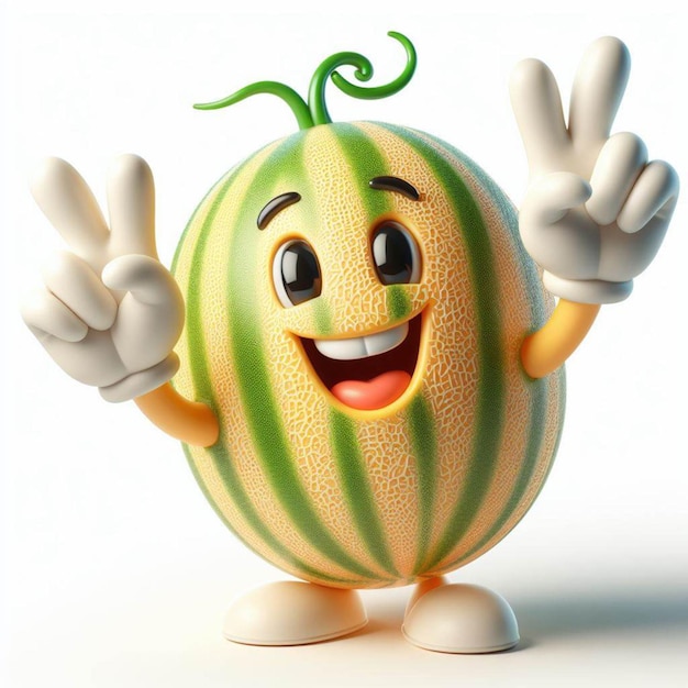 Honey Melon bacon product child character fun image clipart