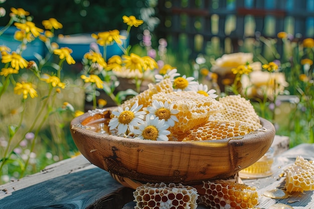 honey texture closeup