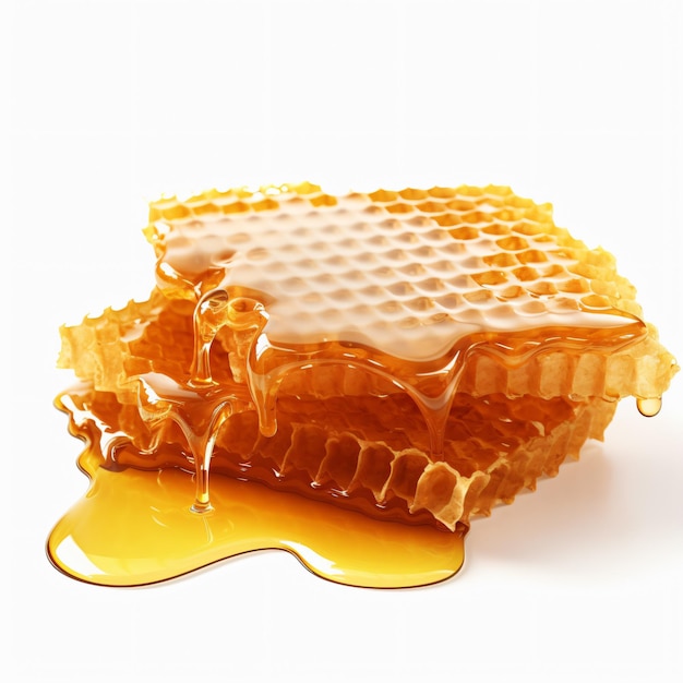 Honeycomb with honey drop