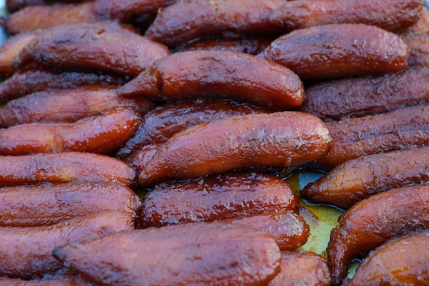 Honeyed plantain a typical Mexican dessert