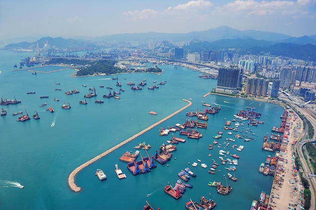 Hong Kong aerial view