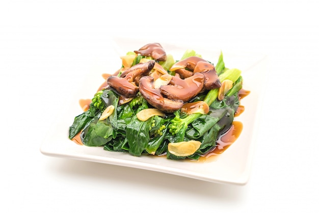 Hong Kong Kale stir fried in oyster sauce with garlic