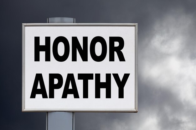 Honor apathy Billboard