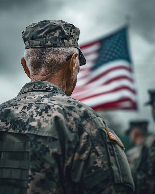 Honorable people Veterans day memorial day Soldiers and Camouflage military attire