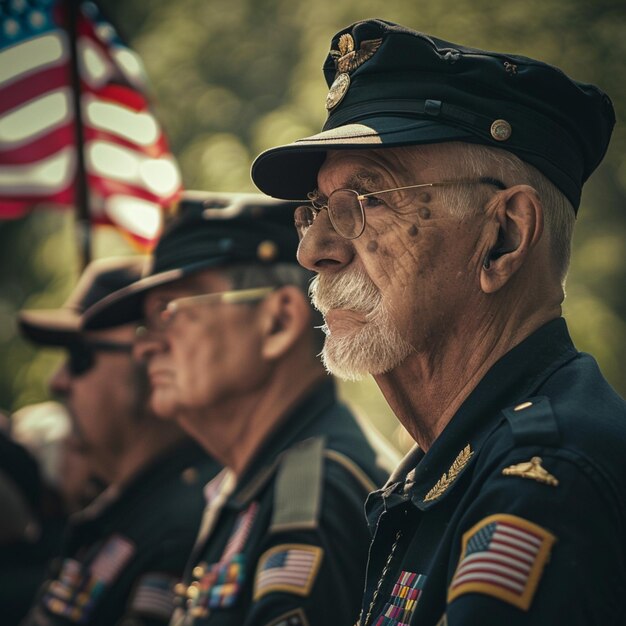 Honorable people Veterans day memorial day Soldiers and Camouflage military attire