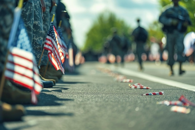 Honorable people Veterans day memorial day Soldiers and Camouflage military attire