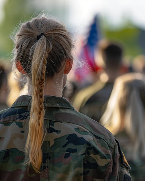 Honorable people Veterans day memorial day Soldiers and Camouflage military attire