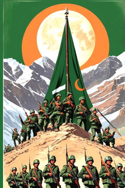 Photo honoring the brave soldiers who fought in kargil