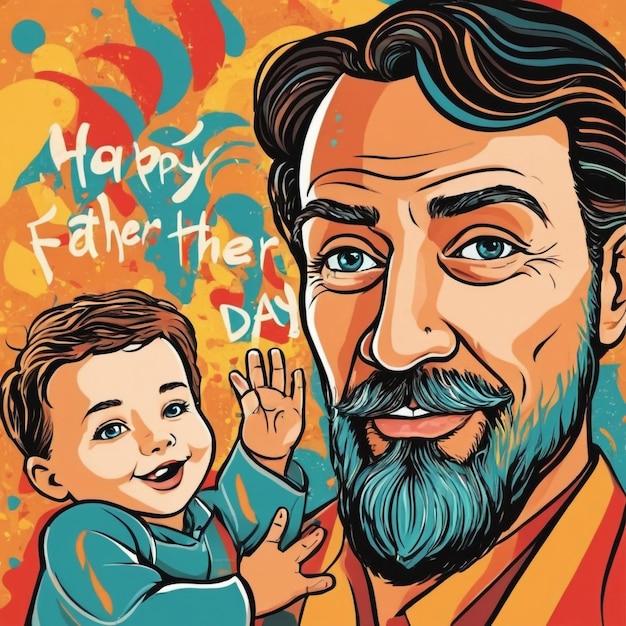 Honoring dads on Fathers Day poster