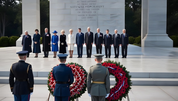 Honoring Sacrifice Dignitaries Gather at War Memorial Ceremony