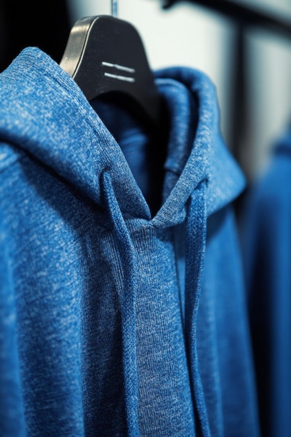 Hooded Comfort The Allure of Royal Blue Fabric and Craftsmanship in Soft Light