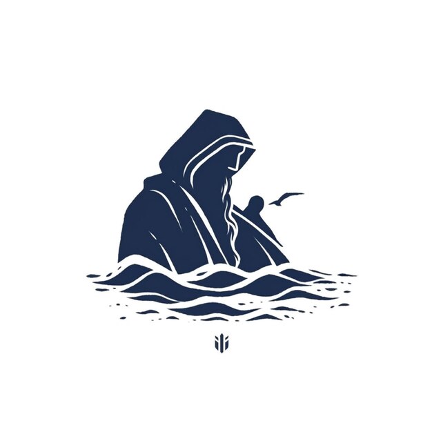 hooded jacket logo illustration