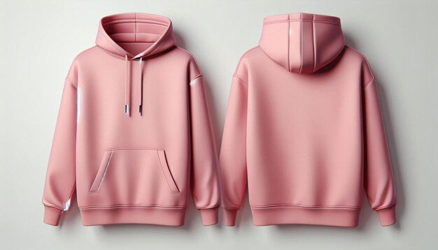 Hoodies Mock up Stylish Pink Hoodies for Casual Wear Comfort Meets Fashion