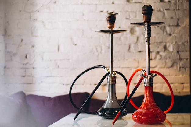 Photo hookah isolated on table