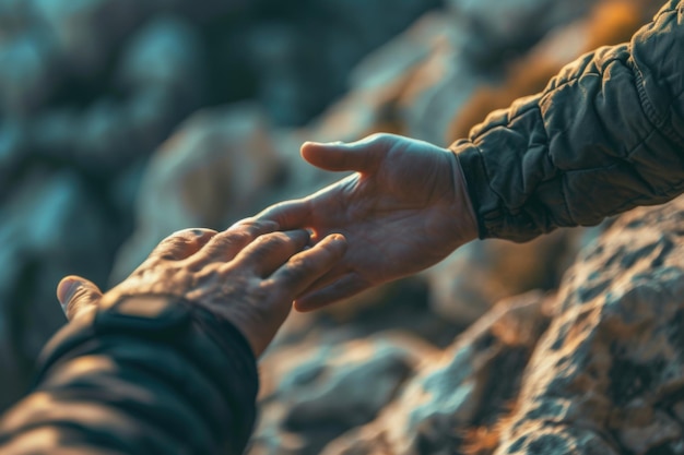 A hopeful portrayal of someone reaching out for professional help depicting the journey toward recovery through therapy counseling and mental health support services