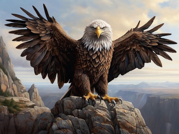 horizon sentinel a majestic eagles rocky outlook