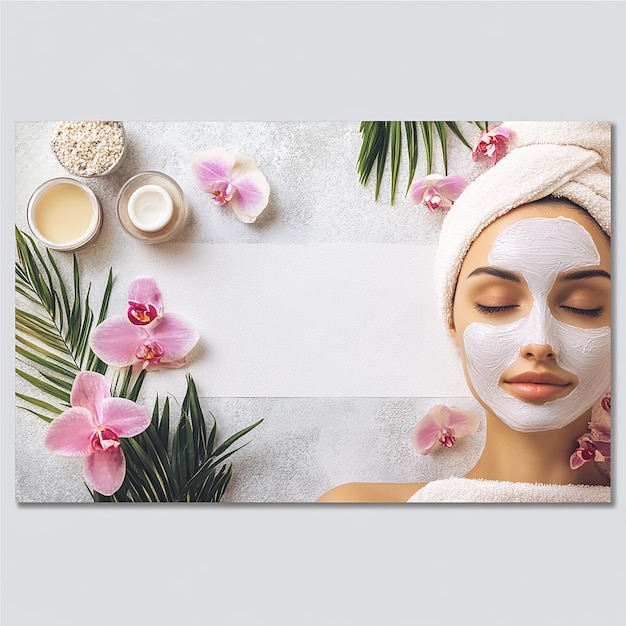 Photo horizontal banner with copy space for beauty salon