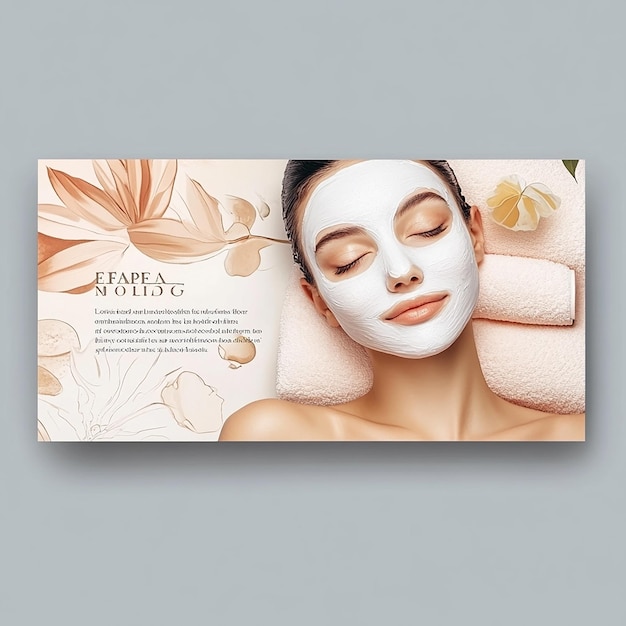 Horizontal banner with copy space for beauty salon