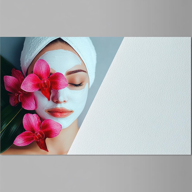 Photo horizontal banner with copy space for beauty salon