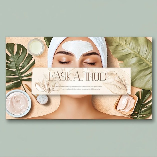 Horizontal banner with copy space for beauty salon