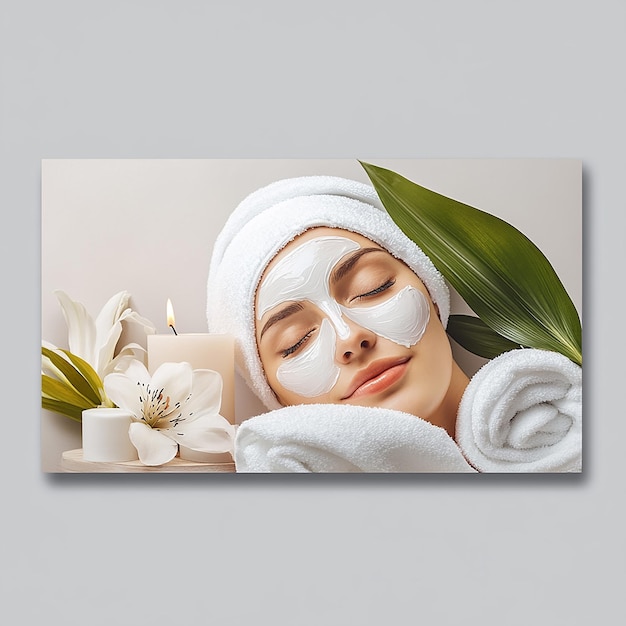 Horizontal banner with copy space for beauty salon