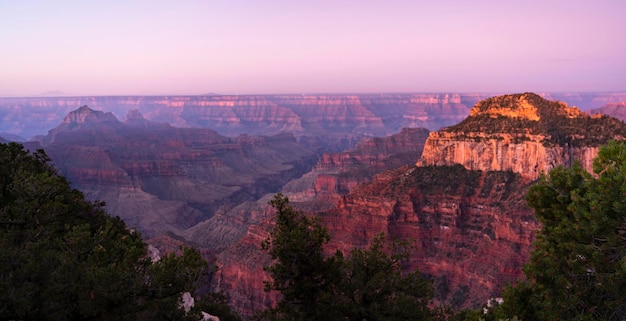 Horizontal Composition Deep Gorge Colorado River Cuts Through the Grand Canyon