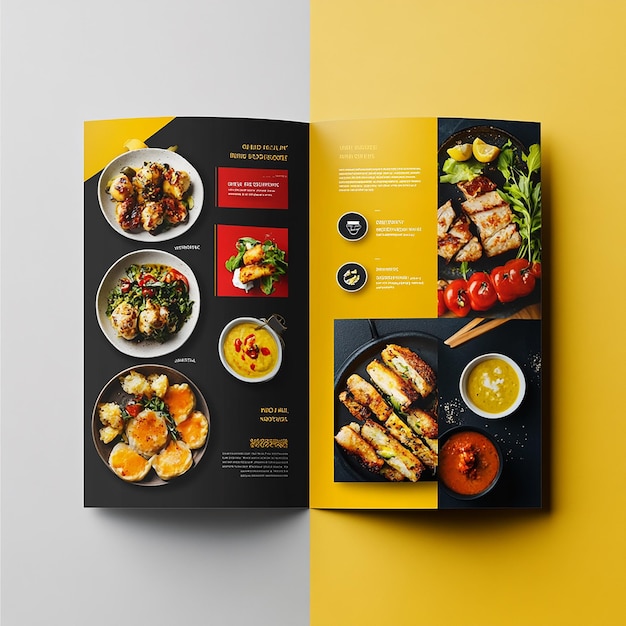 Horizontal flyer layout Of food company