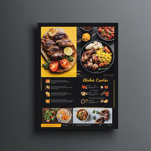 Horizontal flyer layout Of food company