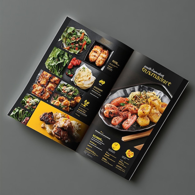 Horizontal flyer layout Of food company